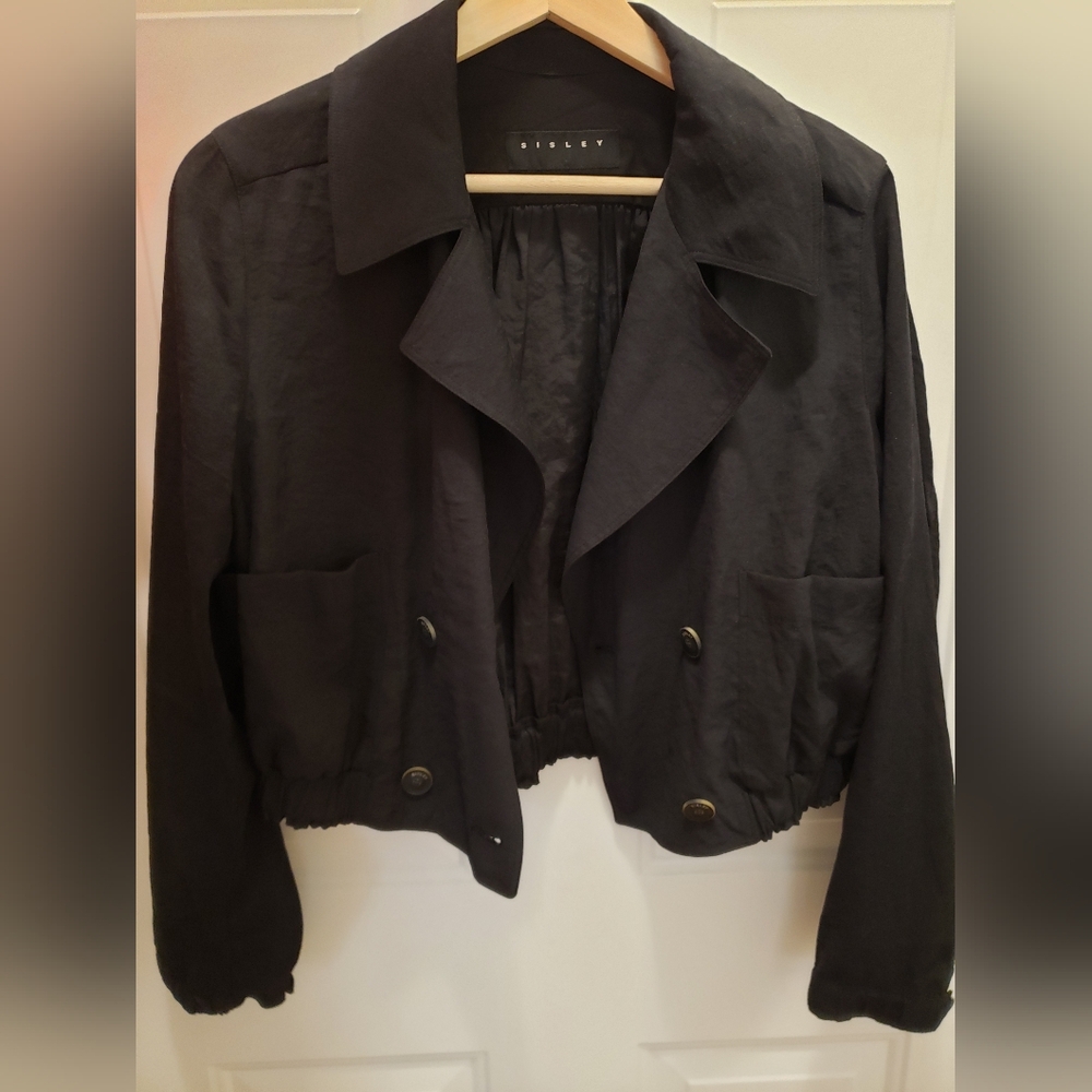Double Breast Black Jacket